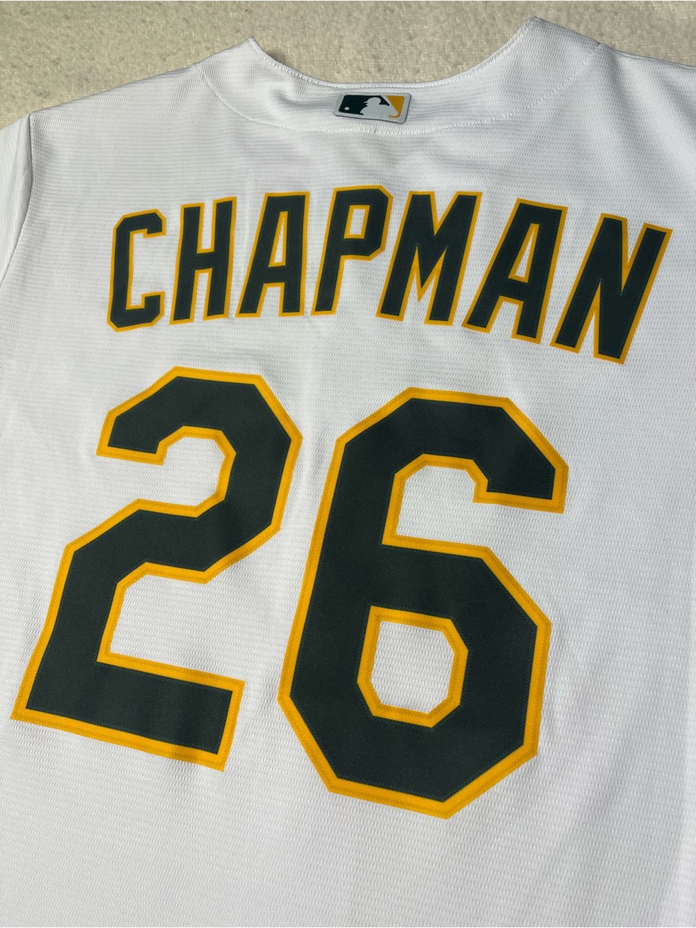 Nike MLB Oakland Sacramento Athletics Matt Chapman White Jersey Mens L Vintage - Picture 5 of 9